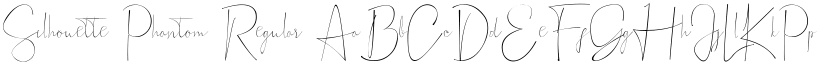 Silhouette Phantom Regular font