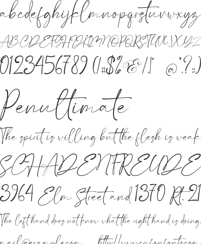 Satteck font preview