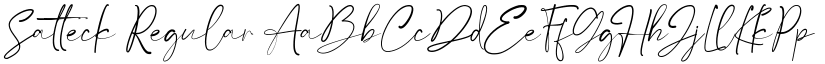 Satteck Regular font