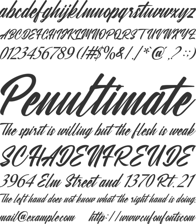 Yastrib font preview