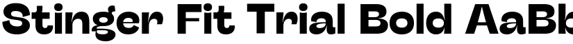 Stinger Fit Trial Bold font