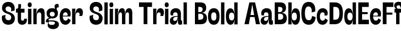 Stinger Slim Trial Bold font