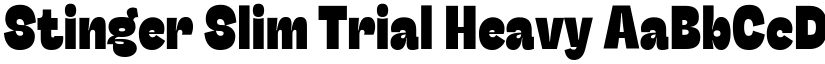 Stinger Slim Trial Heavy font