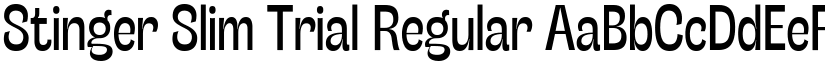 Stinger Slim Trial Regular font