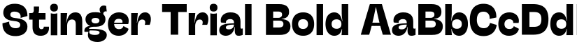 Stinger Trial Bold font
