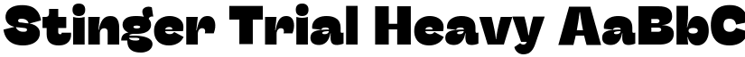 Stinger Trial Heavy font