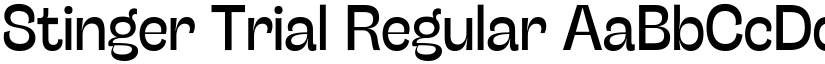 Stinger Trial Regular font