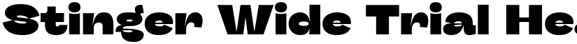 Stinger Wide Trial Heavy font