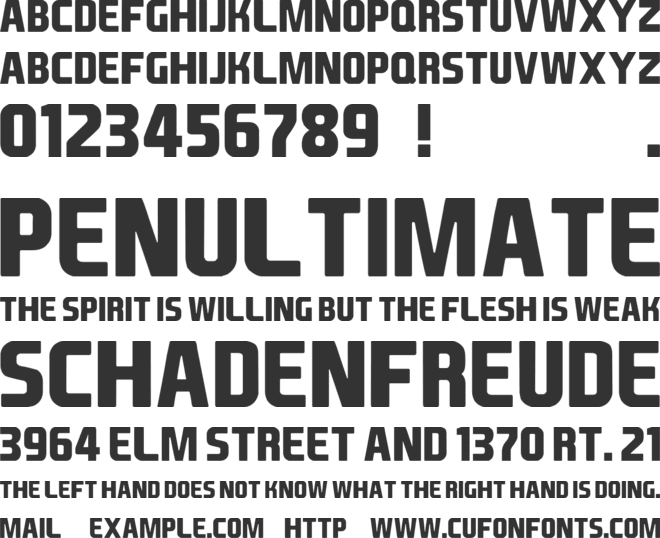 EA Font font preview