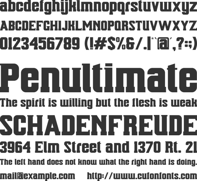 Bellmont font preview