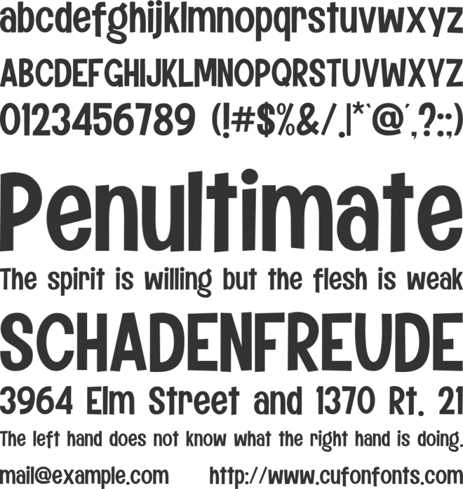 Komix Eighties font preview