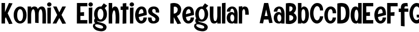 Komix Eighties Regular font