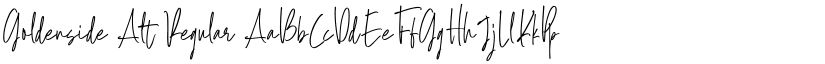 Goldenside Alt Regular font