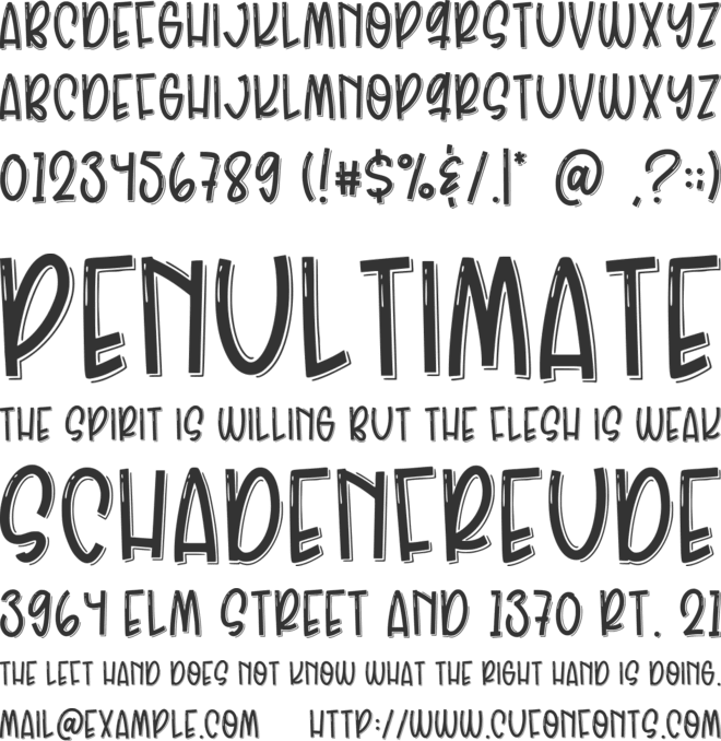 Soredona font preview