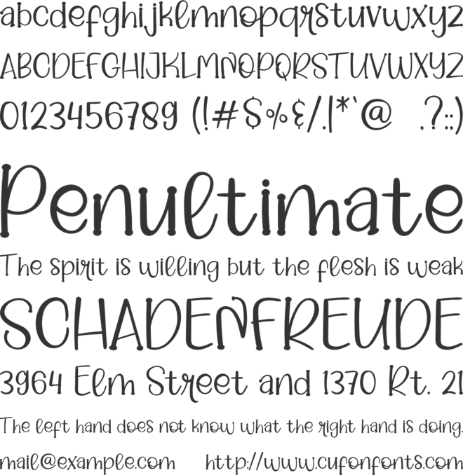 Grilled Salmon font preview