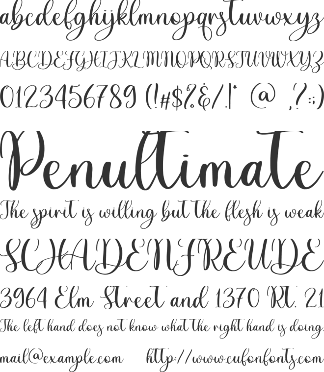 Adinda Sayang font preview