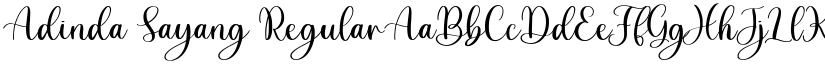Adinda Sayang Regular font
