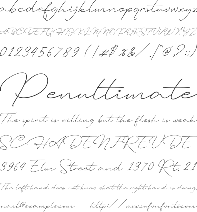 Ausberg font preview