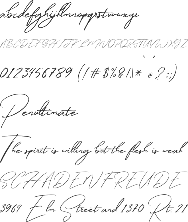 Winterfellia Free Personal Use font preview