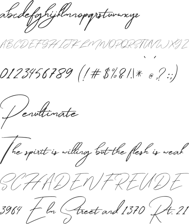 Winterfellia Free Personal Use font preview