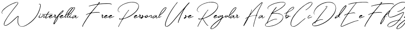 Winterfellia Free Personal Use Regular font