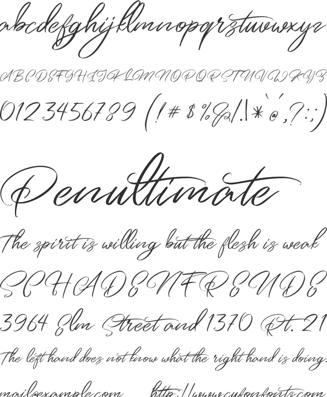 Artefellia Free Personal Use font preview