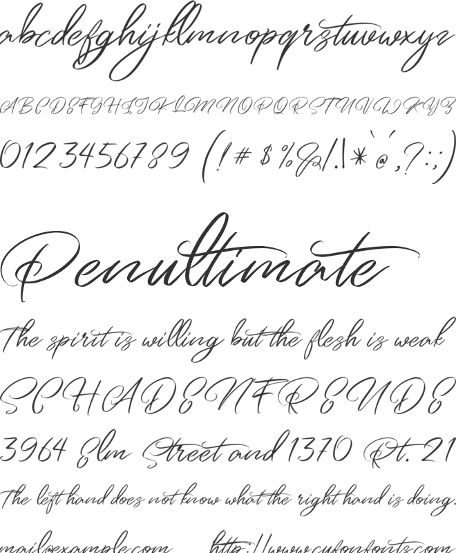 Artefellia Free Personal Use font preview