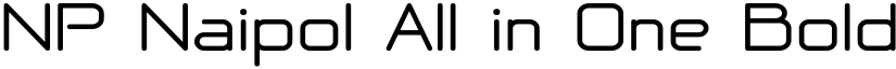 NP Naipol All in One Bold font