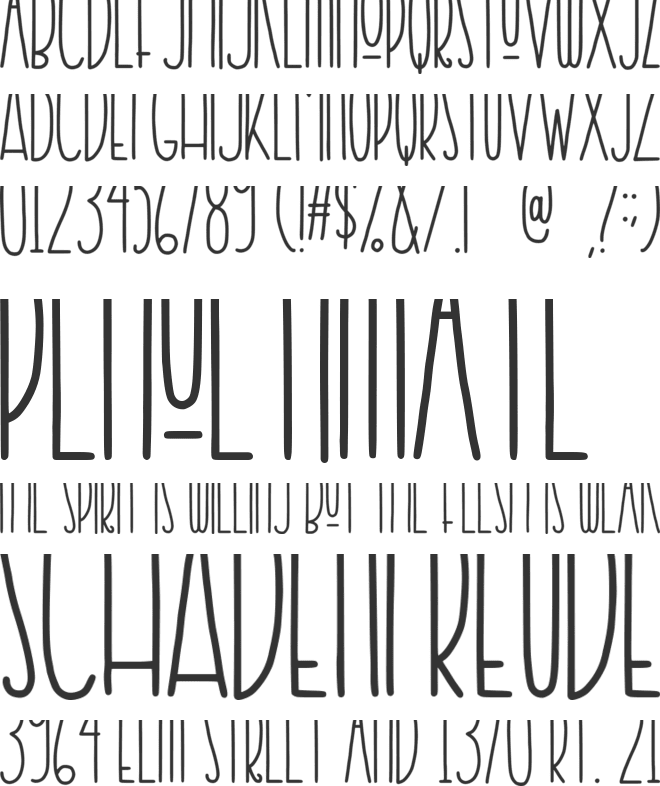 krusty craft font preview