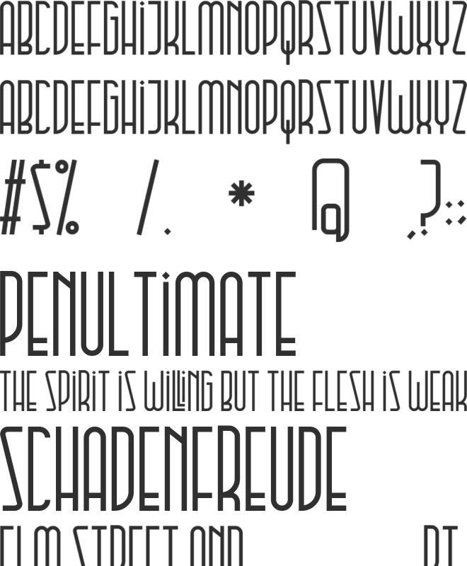 Kalliant font preview