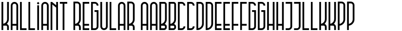 Kalliant Regular font