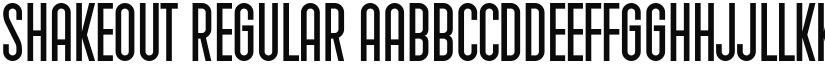 Shakeout font download