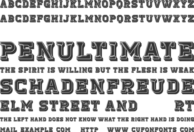 Stumble font preview
