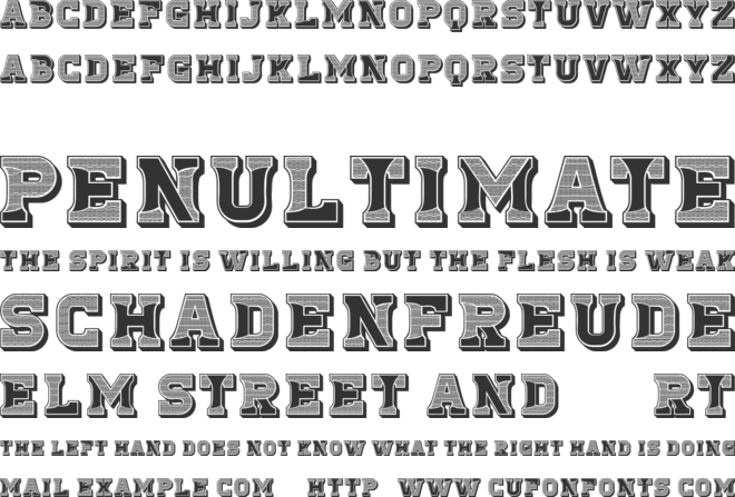 Antiqua font preview