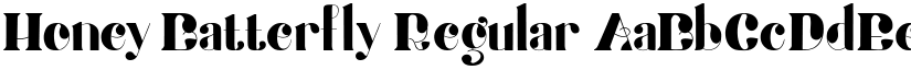 Honey Batterfly Regular font