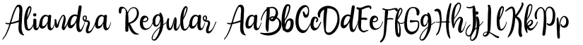 Aliandra Regular font