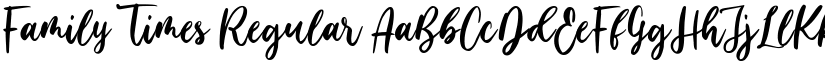 Family Times Regular font