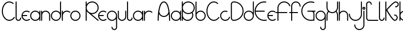 Cleandro font download