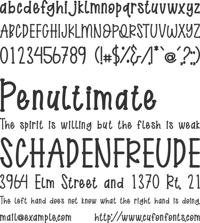 Twin Mountain font preview