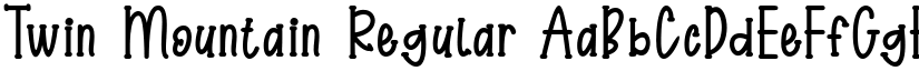 Twin Mountain font download