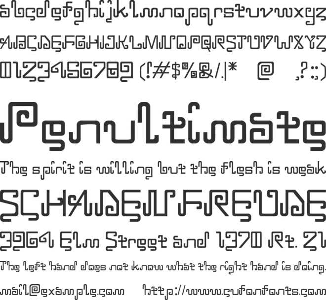 MURIAN font preview