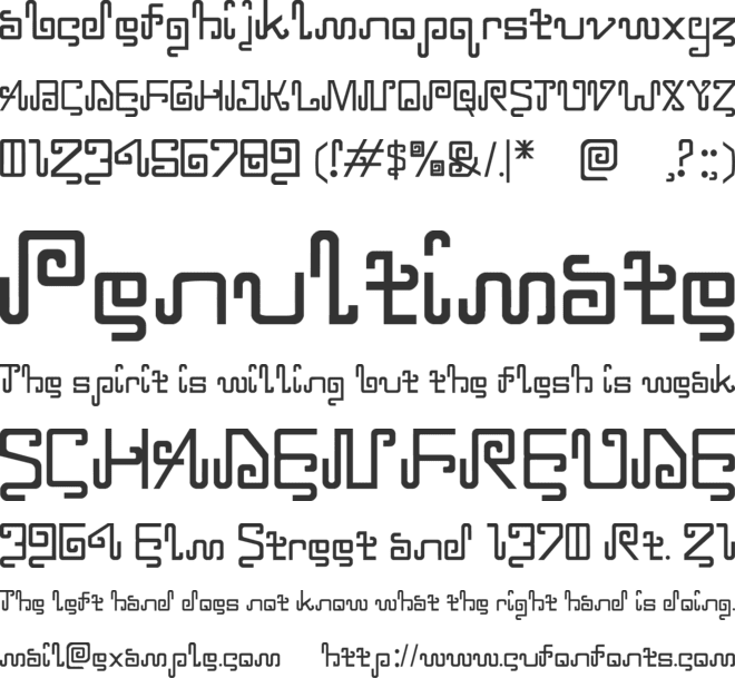 MURIAN font preview