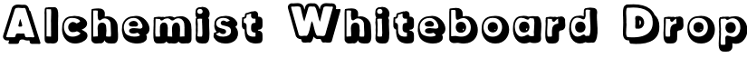 Alchemist Whiteboard Drop Shadow font