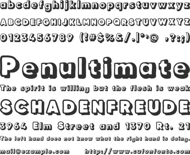 Alchemist Whiteboard font preview