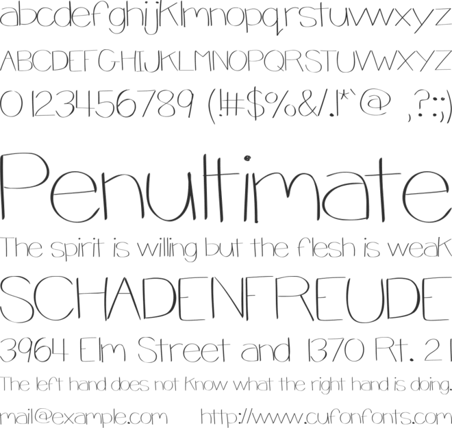 jsbthinandchunky font preview