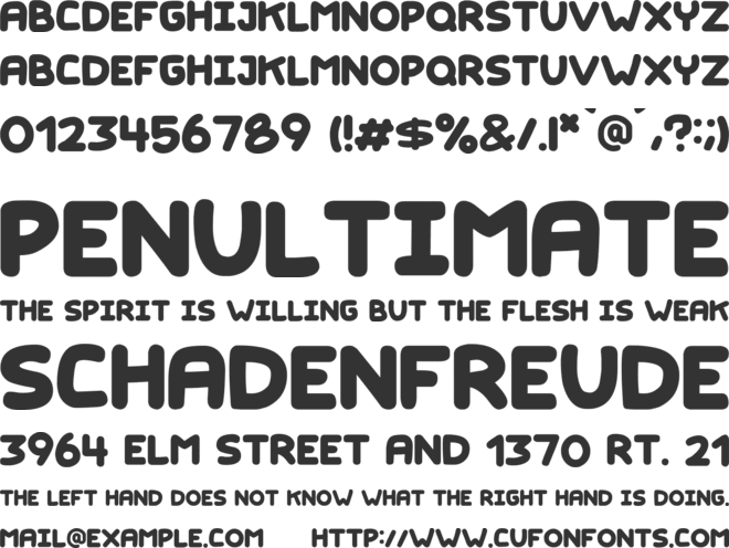 Kids Marker font preview
