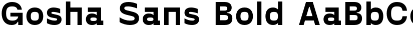 Gosha Sans Bold font