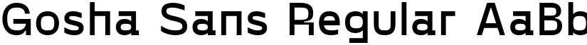 Gosha Sans Regular font