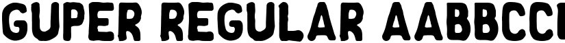 Guper Regular font