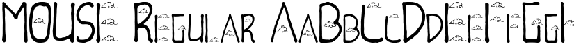 MOUSE Regular font